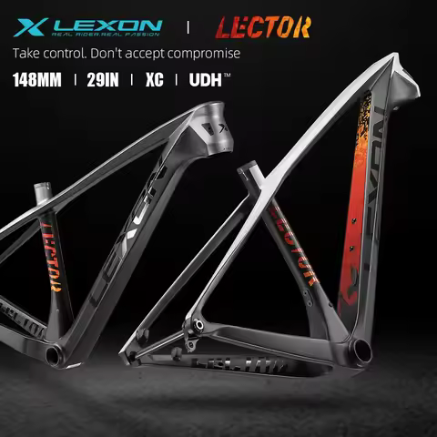 LEXON Lector T1000 Carbon 29er MTB Hardtail Frame UDH 148x12mm Boost Frameset Hidden Seatpost Clamp 