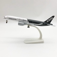 Airplane Model A350 18cm with wheels (Airplane model + display base)