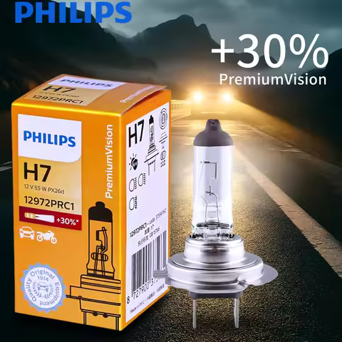 Philips Vision H7 12V 55W PX26d +30% Brighter Original Light Car Halogen Headlight Auto Genuine Bulb
