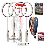 BADMINTON RACKET IGNITE 7lining FULL SET READY TO USEOriginal