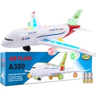 Kids Toys Airbus A380 Airplane Model Aeroplane Flash Electric Toy Lights Sounds Fashion New Strong F