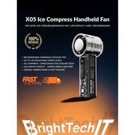 X05 Ice Compress Fan | high Speed Mini Turbo hand Fan | Digital Display | 3000mAh Rechargeable Fan