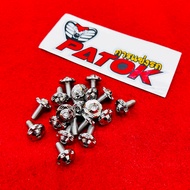 SKRU COVERSET CNC (M6x15) SIZE BESAR FOR KAWASAKI RR150 ZX150 KR150  SKRU BESAR