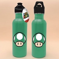 【任天堂超級瑪利歐】綠色蘑菇 綠色經典 運動金屬水壺 - 700ml