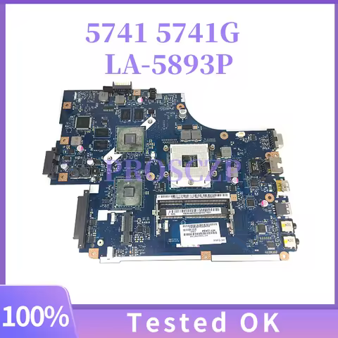 For Acer Aspire 5741 5741G NEW71 LA-5893P Laptop Motherboard Mainboard SLGZS N11P-GE-A1 100% Fully T