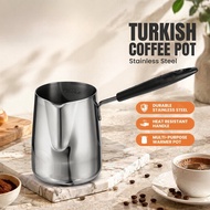 Turkish Coffee Pot 304 Stainless Steel Long Handle Milk Butter Sauce Warmer Cezve