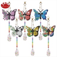 Wind Spinner DIY Painting Wind Chime for Garden Wind Spinner Butterfly 6 Pieces