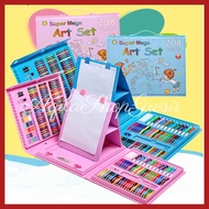 ART SET CRAYON CHILDREN CONTENTS 208pcs JUMBO COLORED PENCIL PAINTING COLORING Crayon for Toddler Cr