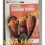 PERODUA VIVA 660 TIMING BELT KIT SET 100%ORIGINAL 13500-18R02 106MY25 (1SET 4PC)