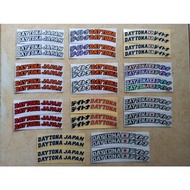 Daytona Rim Stickers Cutting Stickers 1 set of 2 Sticker Motor Stiker Motor