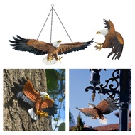 [nlkgeqg] Polyresin Eagle Flight Of Freedom Bald Eagle Hanging Bird Statue