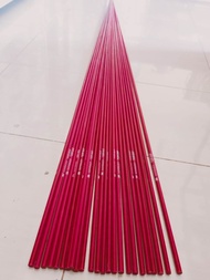 BAHAN CUSTOM JORAN BLANK FIBER SOLID KAKU PANJANG 200 CM WARNA MERAH TANPA DIPOTONG