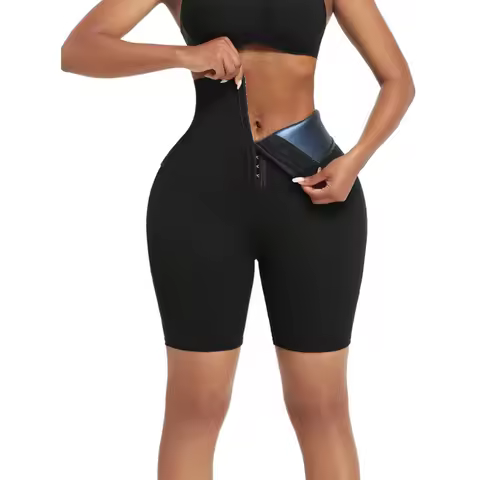 Sauna Sweat Shapewear Shorts Pants Thigh Slim Suit Waist Trainer Weight Loss Shaper Sweatsuit Fitnes