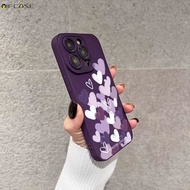 For Vivo V25E V25 V23 Pro V23E V21 V21S V21E V15 Pro V11i V9 V7 Plus 4G 5G Phone Case Purple Painted