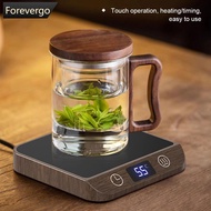 FOREVERGO 45-70C/113-158F Cup Heater Mug Warmer 5 Gear Hot Tea Makers Heating Coaster Electric Hot P