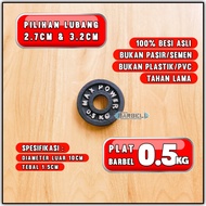 Plat Barbel dumbbell 0.5kg 05kg 1/2kg setengah kg