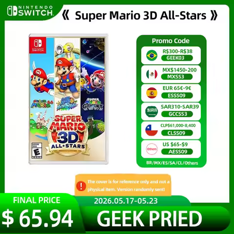Nintendo Switch Game - Super Mario 3D All Stars Collection - 100% Official Physical Game Card RPG Ge