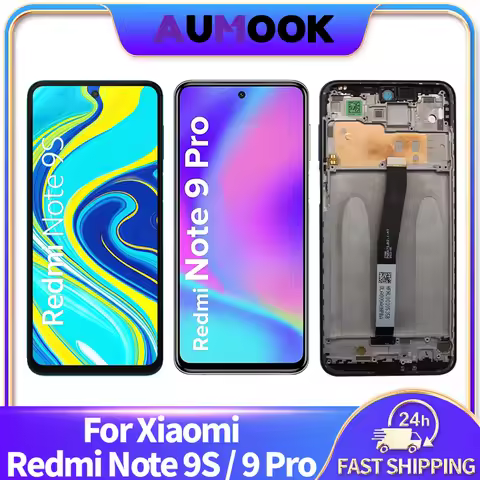 6.67" LCD Display For Xiaomi Redmi Note 9S Note 9 Pro Touch Screen Digitizer Assembly M2003J6A1G M20