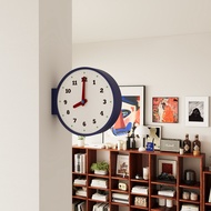 2026 new retro clock corner double-sided wall clock art wall clock corner clock wall clock ins wind 