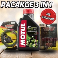 PACKAGE 3 IN 1 CLUTCH PLATE RACING KOZI EX5 DREAM/EVOZ/BONUS+CLUTCH SPRING RACING KOZI+4T MOTUL 5100