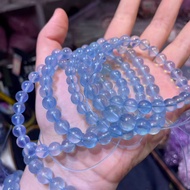 Aquamarine Crystal Bracelet Natural High-Grade Aquamarine Boutique Aquamarine Blue Crystal Bracelet 