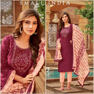 {**ส่งฟรี**} SMALL INDIA 🌸 Chanderi Buti Suit Set เซ็ท3ชิ้น 🌸 Beautiful Suit Set For Women