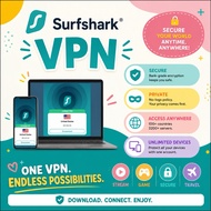 Surfshork BPN for pc or phone and tv | Premium | Stabil Surfshark VPN