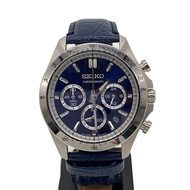 SEIKO mens watches quartz wrist watch analogues leather SLV NVY titanium 8T63-00D0 Direct from Japan
