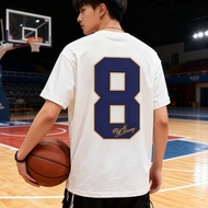 Casual T-shirt with Number 8 Print Trendy Style