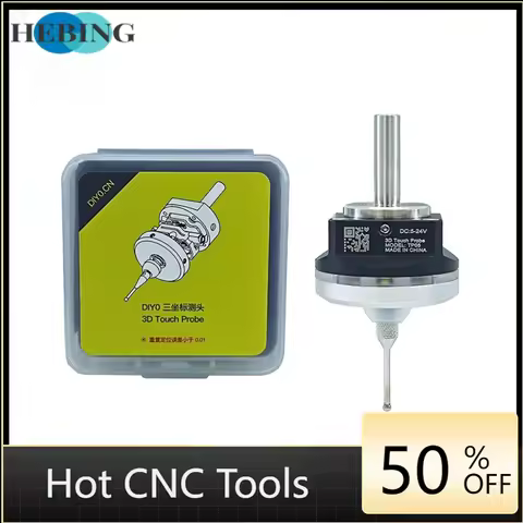 CNC Probe Compatible 4MM NO 6mm NC Type CNC V6 Anti-Roll 3D Touch Probe Edge Finder to Find the Cent