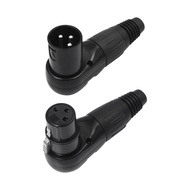 [tlvcbd] Right Angle XLR Cable Connector 3Pin XLR Connector 3 Pin XLR Multi Directional
