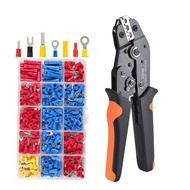 SN-02C Wire Crimping Tool Set Insulated Wire Electrical Connectors Crimp-Butt,Ring,Spade,Terminals Cable Lugs Assortment Kit