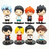 Haikyuu Figure Action Set 8 Chibi Eyes Miniature anime Volleyball Hinata Shoyo Daichi Asashi