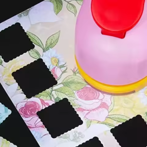 NEW Stamp Border Stamp Shape Craft Punch Embossing Machine Round / Square Hole Punch Toothed Puncher