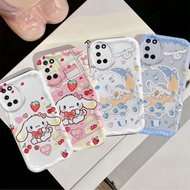 Casing For OPPO A52 A72 A92 Cartoon Cream Cover Pink Blue Bow Cinnamoroll Couple Soft TPU 3D Waves S