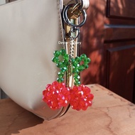 GANTUNGAN Large Cherry Bag Keychain Large Cherry Keychain Keychain CherryBagcharm