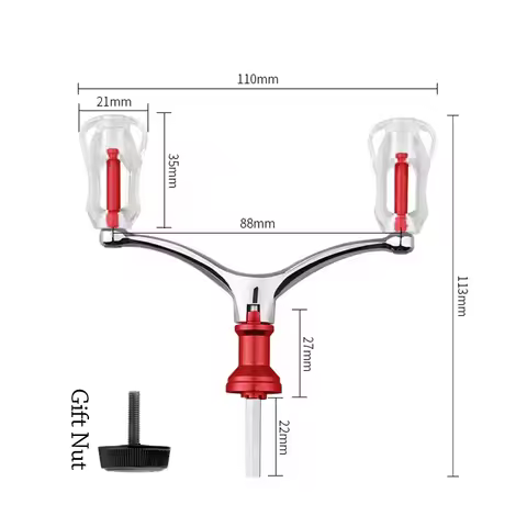 Aluminum Alloy Fishing Reel Handle Foldable Hollow Double Grip Handle Rocker Arm Lightweight Spinnin