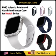 Sarung Bumper Pertahanan Aluminium Diperkuat UNIQ Valencia untuk iWatch SE 6 5 4 Siri 44mm 40mm/ iWa