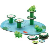DJECO Frog Jumping Water Lily Children's Balance Stacking High Stacking Music Building Blocks