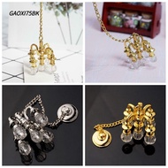 GAOXI75BK Miniature Vintage Chandelier Toy Mini Furniture Can Not Lighted Ceiling Lamp Model