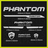 ☃ ◈ ≅ ≈ PHANTOM Bike Frame Vinyl Sticker Decal for Mountain Bike and Road Bike and Fixie