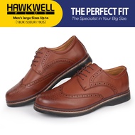 Hawkwell Men's Classic Oxords Shoe Big Size EU46-50 Dress Shoe Bussiness Formal Shoes US Size 13 14 
