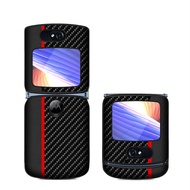 andar case Hard shell shock resistance Sesuai untuk sarung telefon bimbit Motorola Razr5 G serat kar