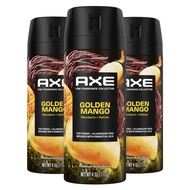 AXE Fine Fragrance Collection Premium Deodorant Body Spray for Men Golden Mango 3 Count With 72H Odo