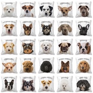 1PC 45*45cm Cute Dog Yorkie Pillow Case Pug Pillows Sofa Car Bed Sofa Pillow Case Bedroom Decoration Cushion Cover