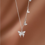 【Free Shipping】Spring Butterfly Choker S925 | 2025 Kinetic Migration | Tangle-Free Travel Luxe