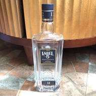Label 5 英國雷伯五號12年調和蘇格蘭威士忌空酒瓶(750ml)/多用途玻璃空瓶/空洋酒瓶/裝飾/容器