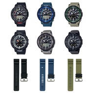 Casio Protrek นาฬิกาข้อมือผู้ชาย / สายนาฬิกา สายเรซิน รุ่น PRT-B70,PRT-B70BE,PRT-B70T,PRT-B70YT (PRT-B70-1,PRT-B70-2,PRT-B70-5,PRT-B70BE-1,PRT-B70T-7,PRT-B70YT-1)