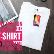 PUTIH White PLAIN T-SHIRTS BIG SIZE 100% COTTON 8XL 9XL 10XL - 9XL