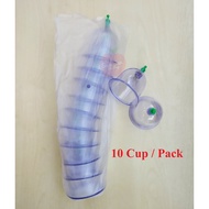 [Ready Stock] 🔥10pcs Disposable Cupping Cup🔥 | Cup Bekam Pakai Buang | Plastic Suction Cup | Vacuum Cupping Cup
